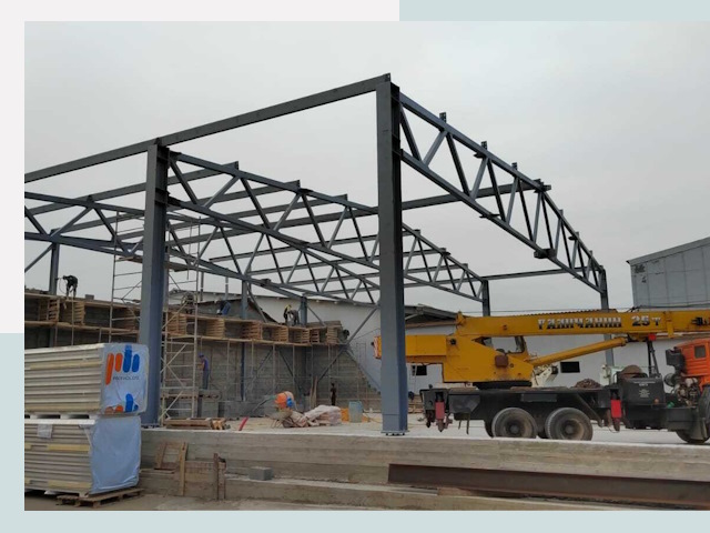 Строительство цехов в Сальске