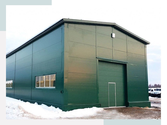 Двускатные ангары в Сальске