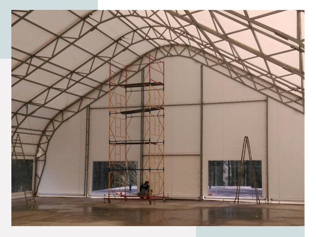 Шатровые ангары в Сальске