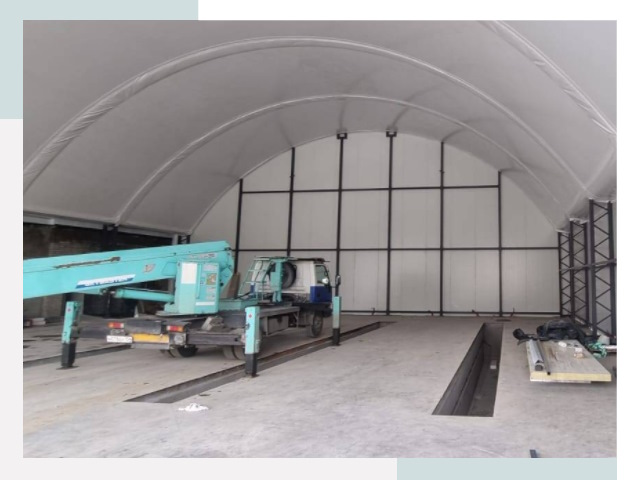 Внутреннее оснащение ангаров в Сальске